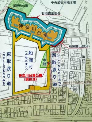 案内板の地図